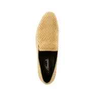 Load image into Gallery viewer, Suede Slip In Shoes - Gold