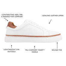 Load image into Gallery viewer, Thomas & Vine - Casual Leather Sneakers - White