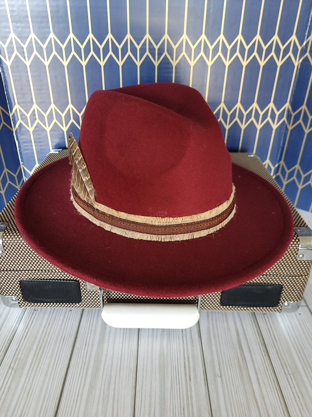 Burgundy Custom Hat