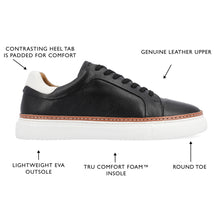 Load image into Gallery viewer, Thomas &amp; Vine - Casual Leather Sneakers - Black
