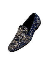 Load image into Gallery viewer, Suede Slip In Shoes - Navy
