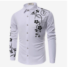 Load image into Gallery viewer, gold flower long sleeve shirts
